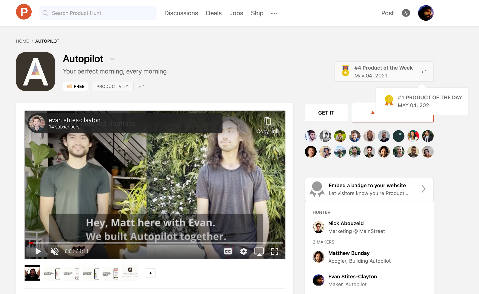 Product Hunt Launch!
